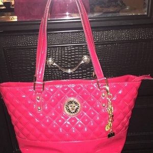 Pink tote bag